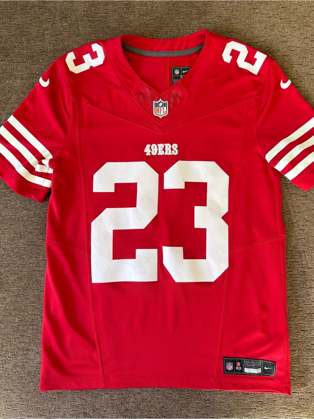 Christian McCaffrey San Francisco 49ers Nike Men’s football Jersey Sz small